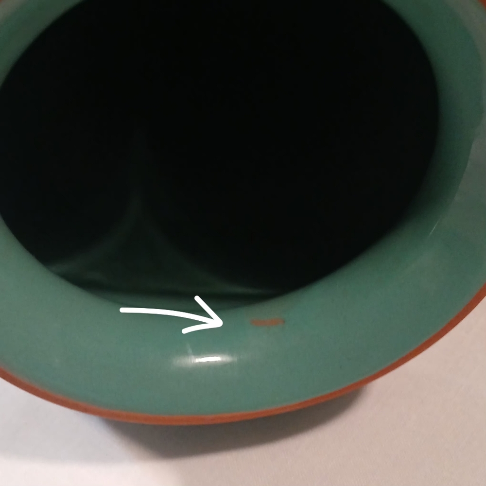 Vintage Teal Vase - Picture 7 of 7